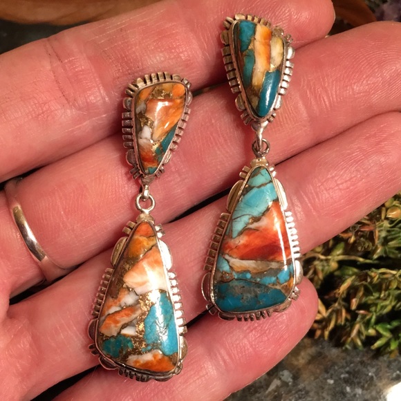 SOLD….Spiny and Sterling earrings - Picture 8 of 8